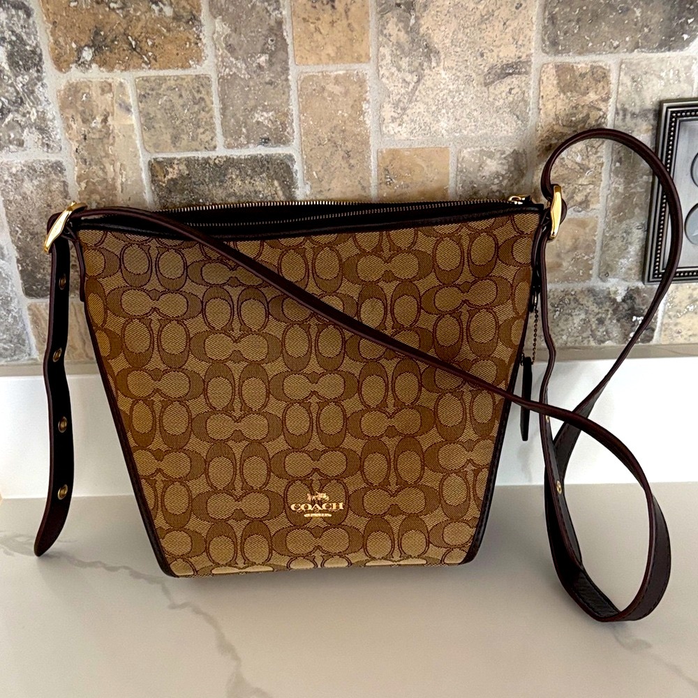 Coach Tan Signature Crossbody Bag